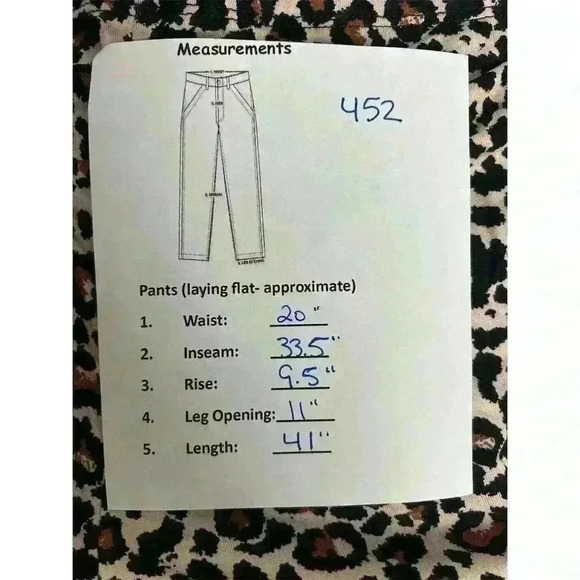 Missguided Women's Size 4 Brown Leopard Print Jersey Flare Pants Casual - Picture 11 of 12